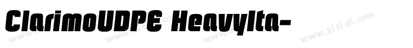 ClarimoUDPE HeavyIta字体转换